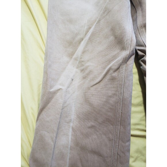 VTG Carhartt Carpenter Pants Mens 34x32 Beige Brown Canvas Utility Distressed - Picture 3 of 16